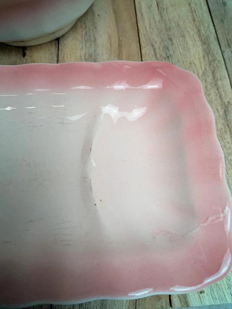 Oude roze Longchamp terracotta toilettas set – photo 5
